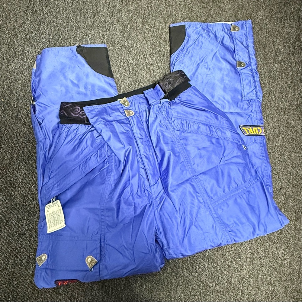 Vintage Rip Curl Hypersearch Unlimited Celtech Blue Patch Ski Pants XL